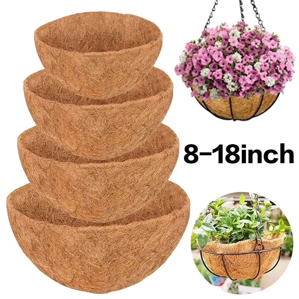 8/10/12/14/16/18 Inch Hanging Basket Liner Round Coconut Liners for Planters 100% Natural Coco Basket Liner Garden Accessories
8/10/12/14/16/18 Inch Hanging Basket Liner Round Coconut Liners for Planters 100% Natural Coco Basket Liner Garden Accessories