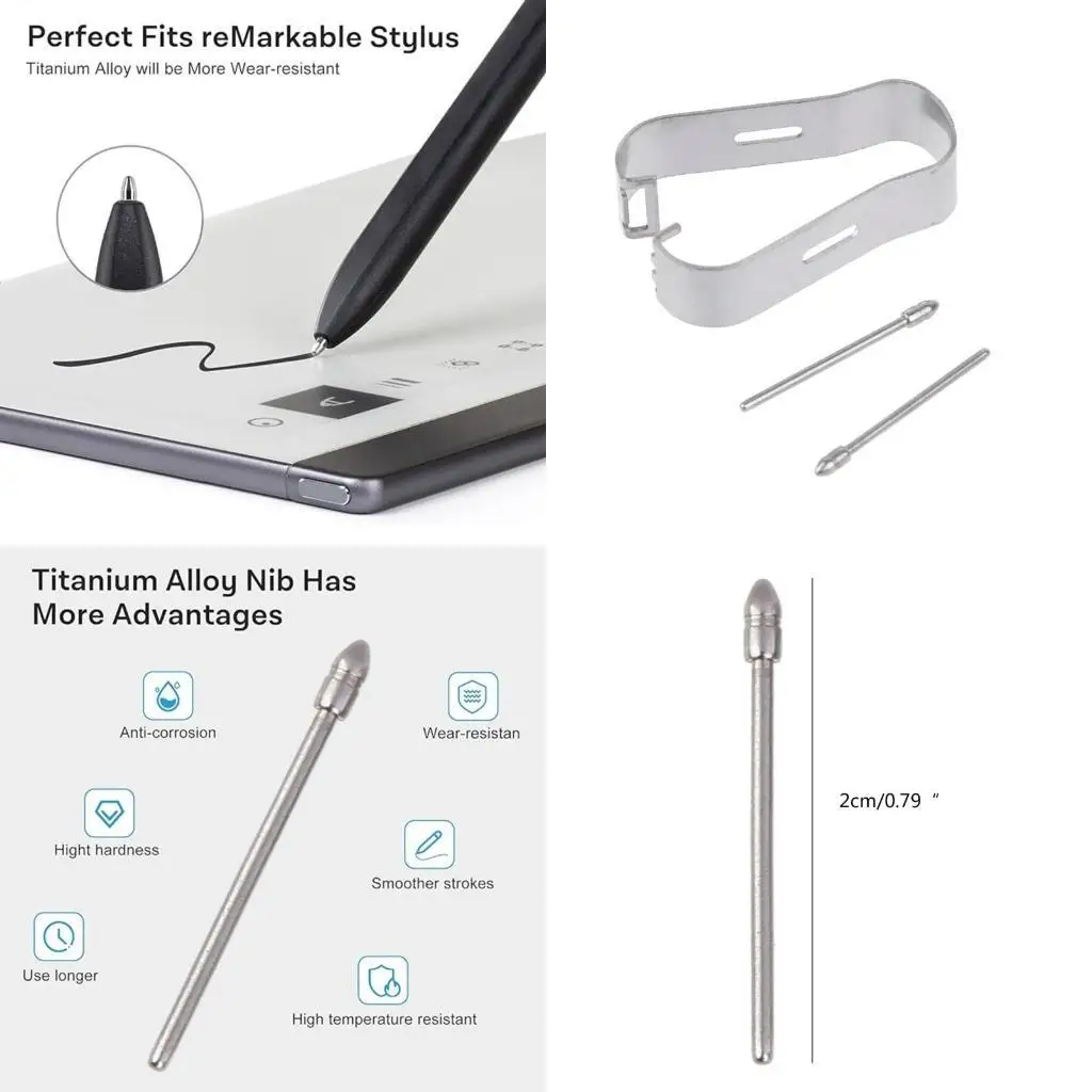 652F Durable Alloy Replacement Tips for BOOX Max3 Remarkable2 Pen Smooth Writing Experience,Long lasting Nibs 
652F Durable Alloy Replacement Tips for BOOX Max3 Remarkable2 Pen Smooth Writing Experience,Long lasting Nibs