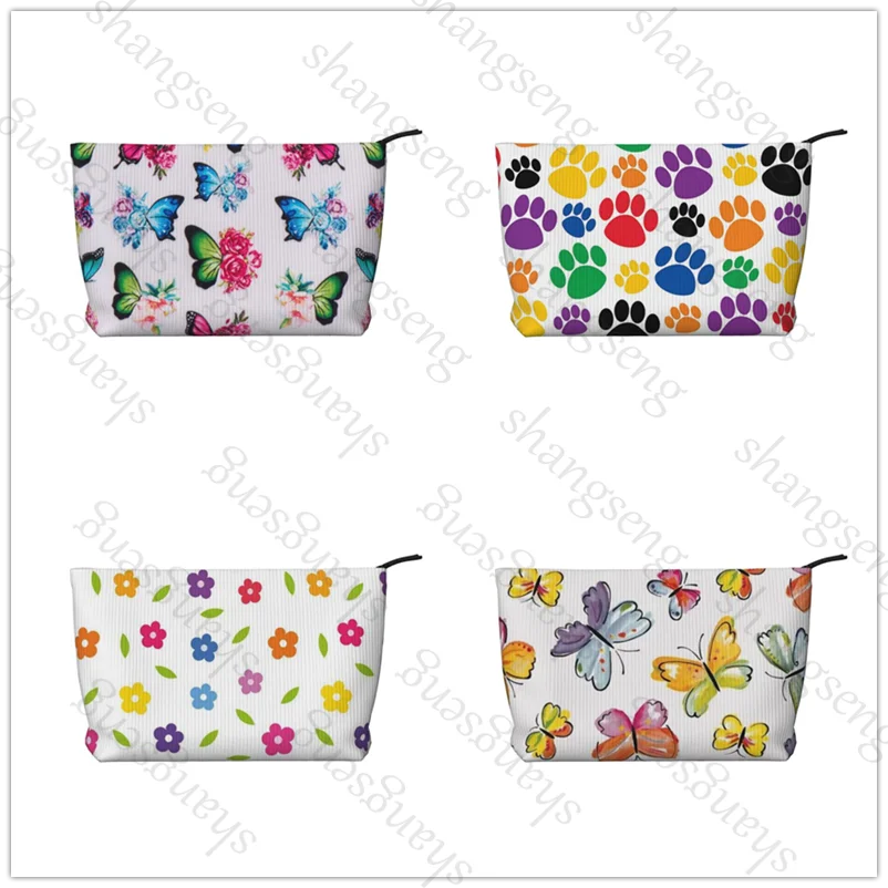 Dog pawprint Flower butterfly Cosmetic bag toiletry storage bag ladies box, corduroy cosmetic bag, travel zipper storage bags
Dog pawprint Flower butterfly Cosmetic bag toiletry storage bag ladies box, corduroy cosmetic bag, travel zipper storage bags