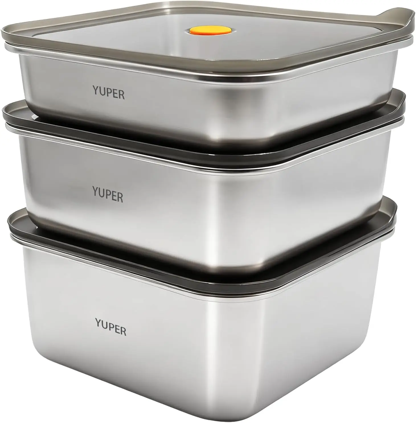 Stainless Steel Meal Prep Containers 3 Pack, Leak Proof Airtight Lunch Containers with Lids, 40+67+88 OZ, Microwave Oven Freezer
Stainless Steel Meal Prep Containers 3 Pack, Leak Proof Airtight Lunch Containers with Lids, 40+67+88 OZ, Microwave Oven Freezer