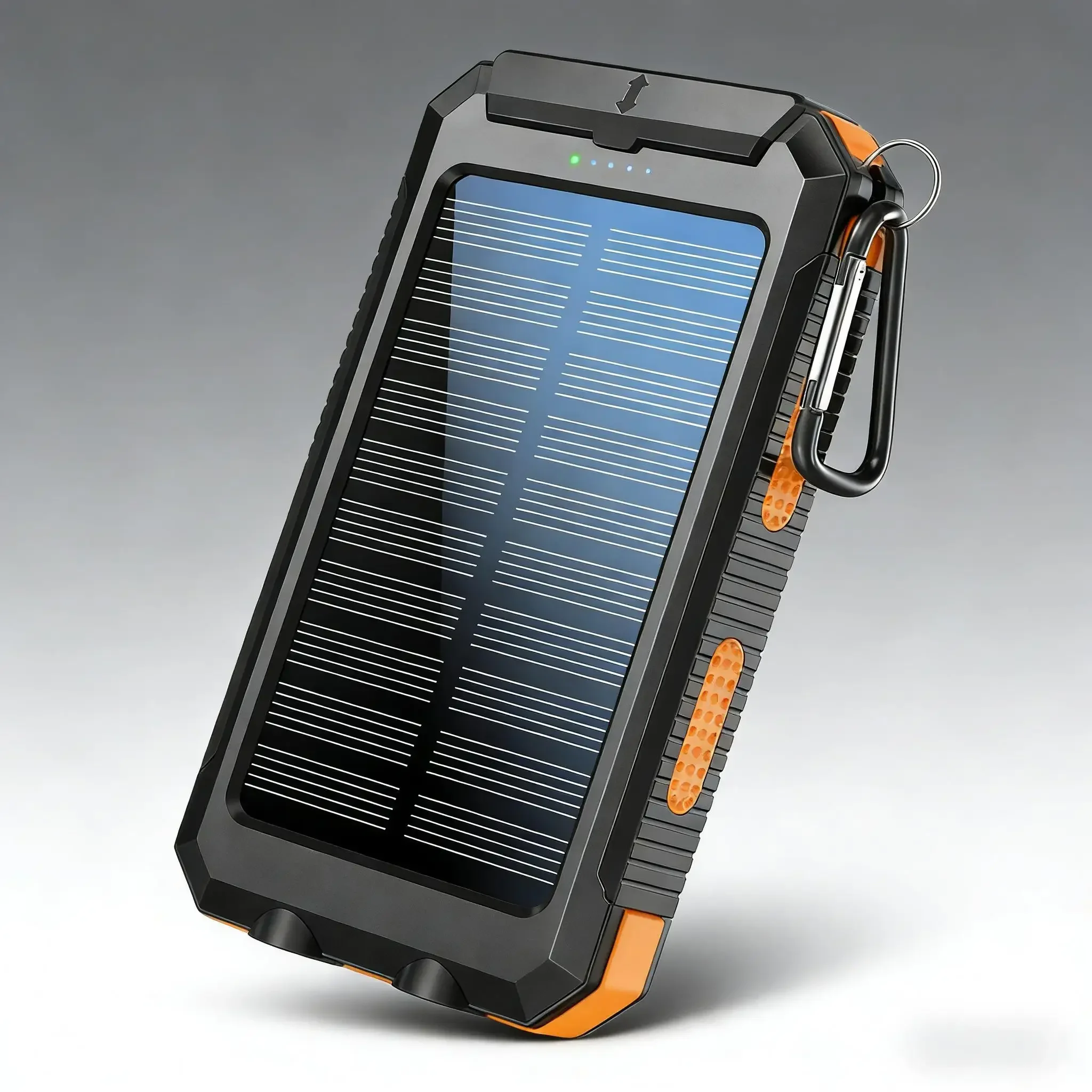 Портативный солнечный повербанк на 10000 мАч | Дизайн с креплением-клипсой для походов и велоспорта
Портативный солнечный повербанк на 10000 мАч | Дизайн с креплением-клипсой для походов и велоспорта