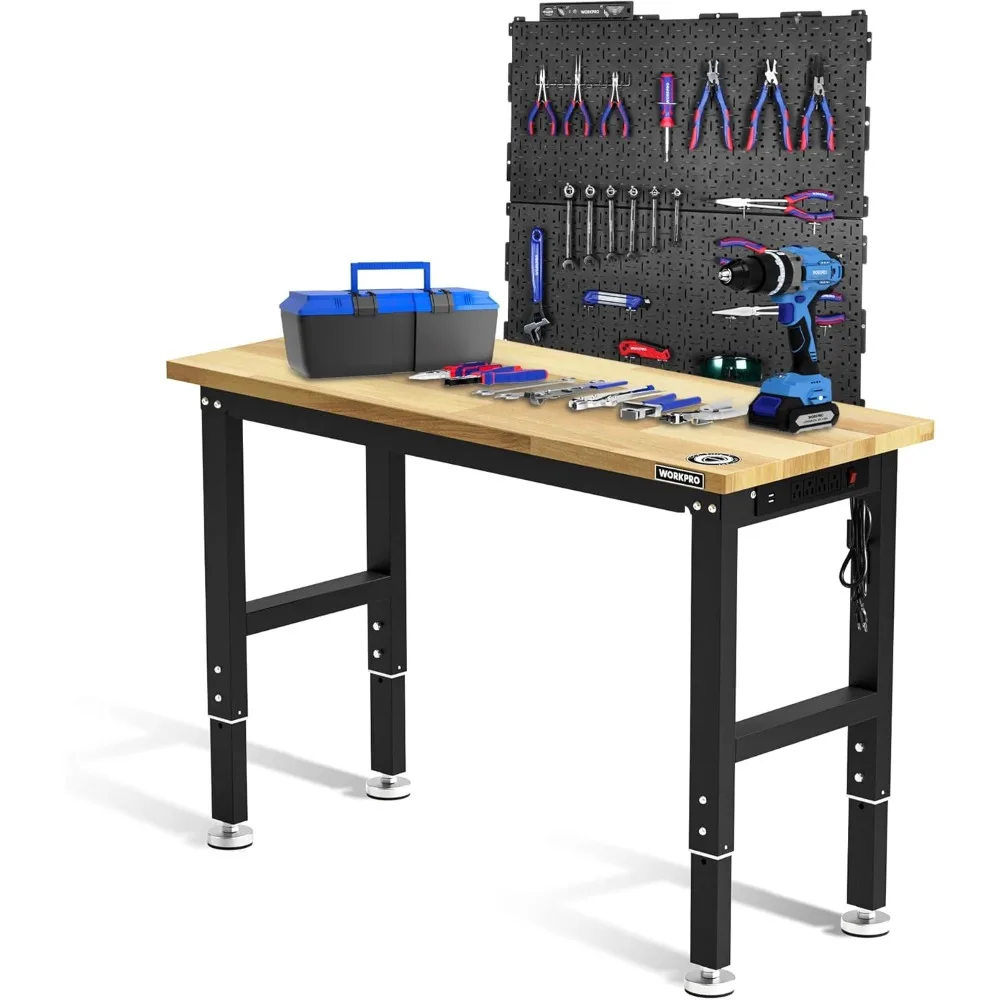 Регулируемый верстак WORKPRO 48 с 2 металлическими перфораторами размером 16 x 32 дюйма, сверхмощной рабочей станцией из резинового дерева, грузоподъемностью 2000 фунтов
Регулируемый верстак WORKPRO 48 с 2 металлическими перфораторами размером 16 x 32 дюйма, сверхмощной рабочей станцией из резинового дерева, грузоподъемностью 2000 фунтов