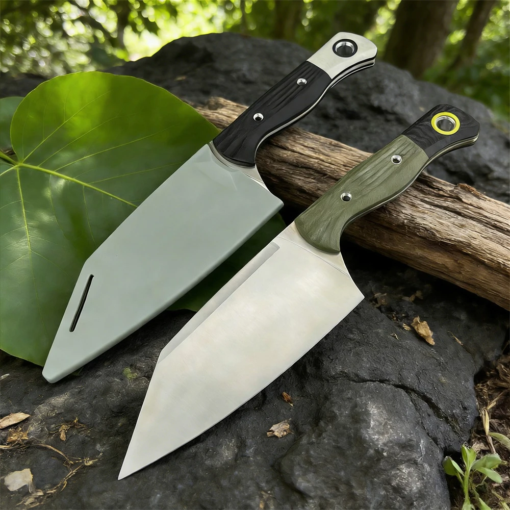 Нож с фиксированным клинком, клинок из стали D2, рукоять из G10 - прочный и универсальный, подходит для обеих рук, идеально подходит для приключений в джунглях, кемпинга.
Нож с фиксированным клинком, клинок из стали D2, рукоять из G10 - прочный и универсальный, подходит для обеих рук, идеально подходит для приключений в джунглях, кемпинга.