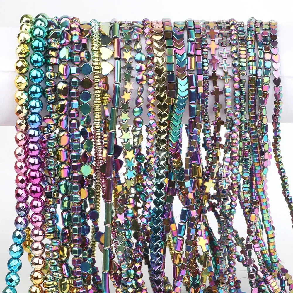 Multicolor Natural Gradient Hematite Stone Beads Heart Round Gasket Square Loose Spacer Beads For Jewelry Making DIY Bracelet
Multicolor Natural Gradient Hematite Stone Beads Heart Round Gasket Square Loose Spacer Beads For Jewelry Making DIY Bracelet