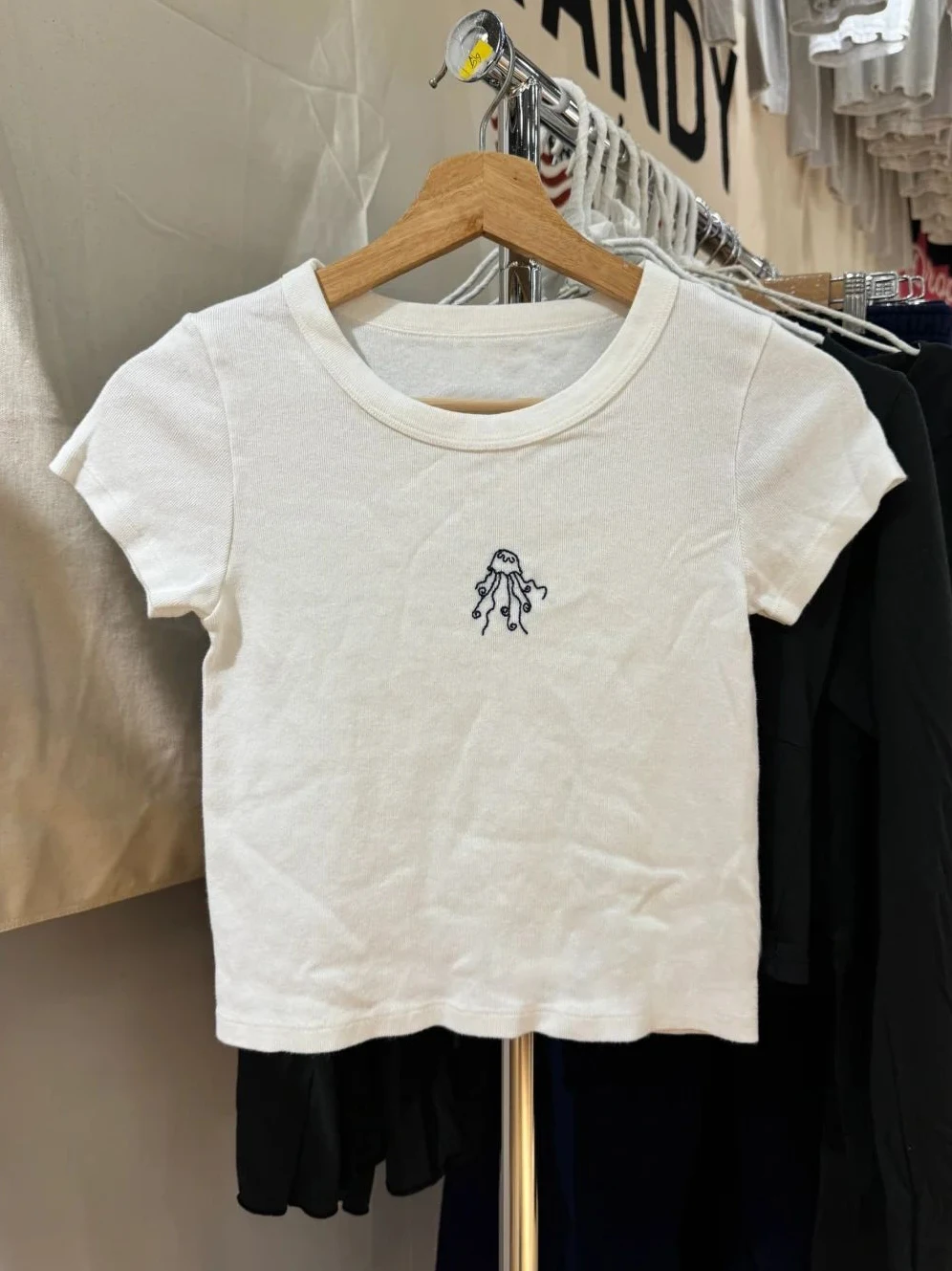 Белый тонкий укороченный топ с вышивкой линии, женские летние футболки с круглым вырезом из мягкого хлопка с короткими рукавами, милые милые футболки в консервативном стиле Y2k, новинка
Белый тонкий укороченный топ с вышивкой линии, женские летние футболки с круглым вырезом из мягкого хлопка с короткими рукавами, милые милые футболки в консервативном стиле Y2k, новинка