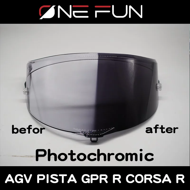 Photochromic Shield Visor Lenses for AGV Pista GPR GPRR R RACE 2 RACE 3 Full Face Viseira Capacete Motorbike Helmets Parts
Photochromic Shield Visor Lenses for AGV Pista GPR GPRR R RACE 2 RACE 3 Full Face Viseira Capacete Motorbike Helmets Parts