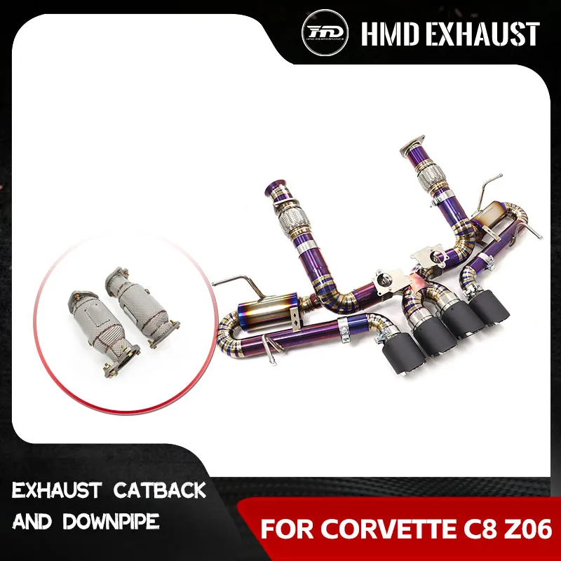 HMD Ti for Corvette C8 Z06 5.5L V8 Catback OEM Valves High quality Support customization Exhaust system Downpipe Heat shield Tip
HMD Ti for Corvette C8 Z06 5.5L V8 Catback OEM Valves High quality Support customization Exhaust system Downpipe Heat shield Tip