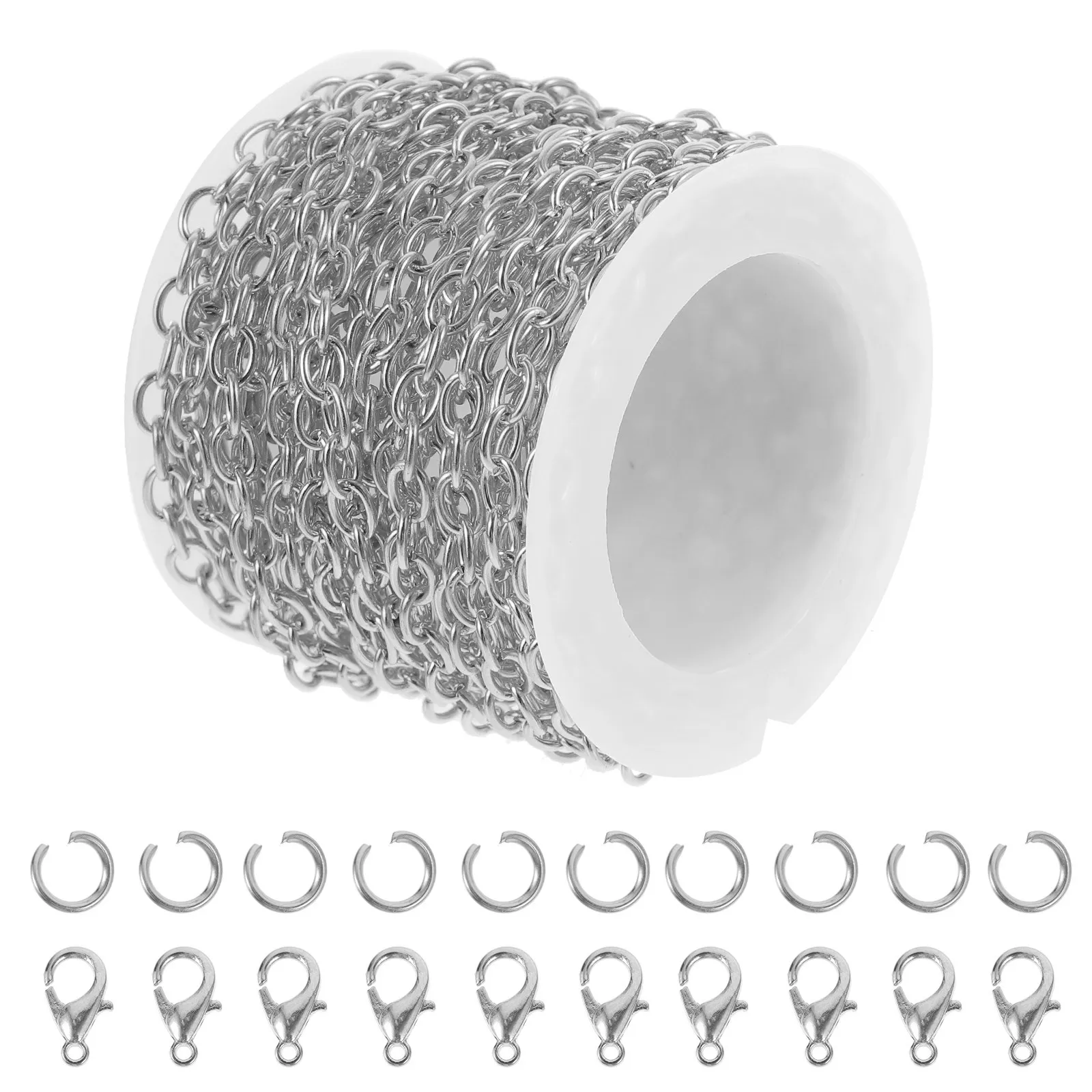 1Set DIY Jewelry Chain Kit Metal Necklace Bracelet Making Supply with Lobster Buckles Jump Rings Chain Roll for Jewelry Crafting
1Set DIY Jewelry Chain Kit Metal Necklace Bracelet Making Supply with Lobster Buckles Jump Rings Chain Roll for Jewelry Crafting