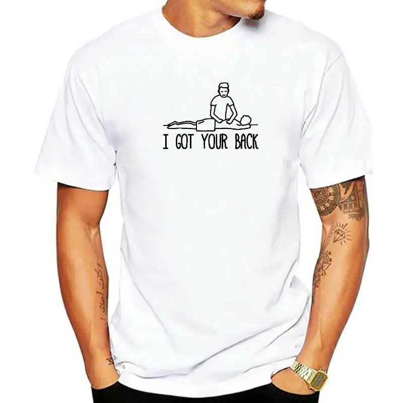Новые забавные футболки I Got Your Back Massage Therapist, мужская уличная одежда, летняя черная футболка в стиле Харадзюку с коротким рукавом и круглым вырезом
Новые забавные футболки I Got Your Back Massage Therapist, мужская уличная одежда, летняя черная футболка в стиле Харадзюку с коротким рукавом и круглым вырезом