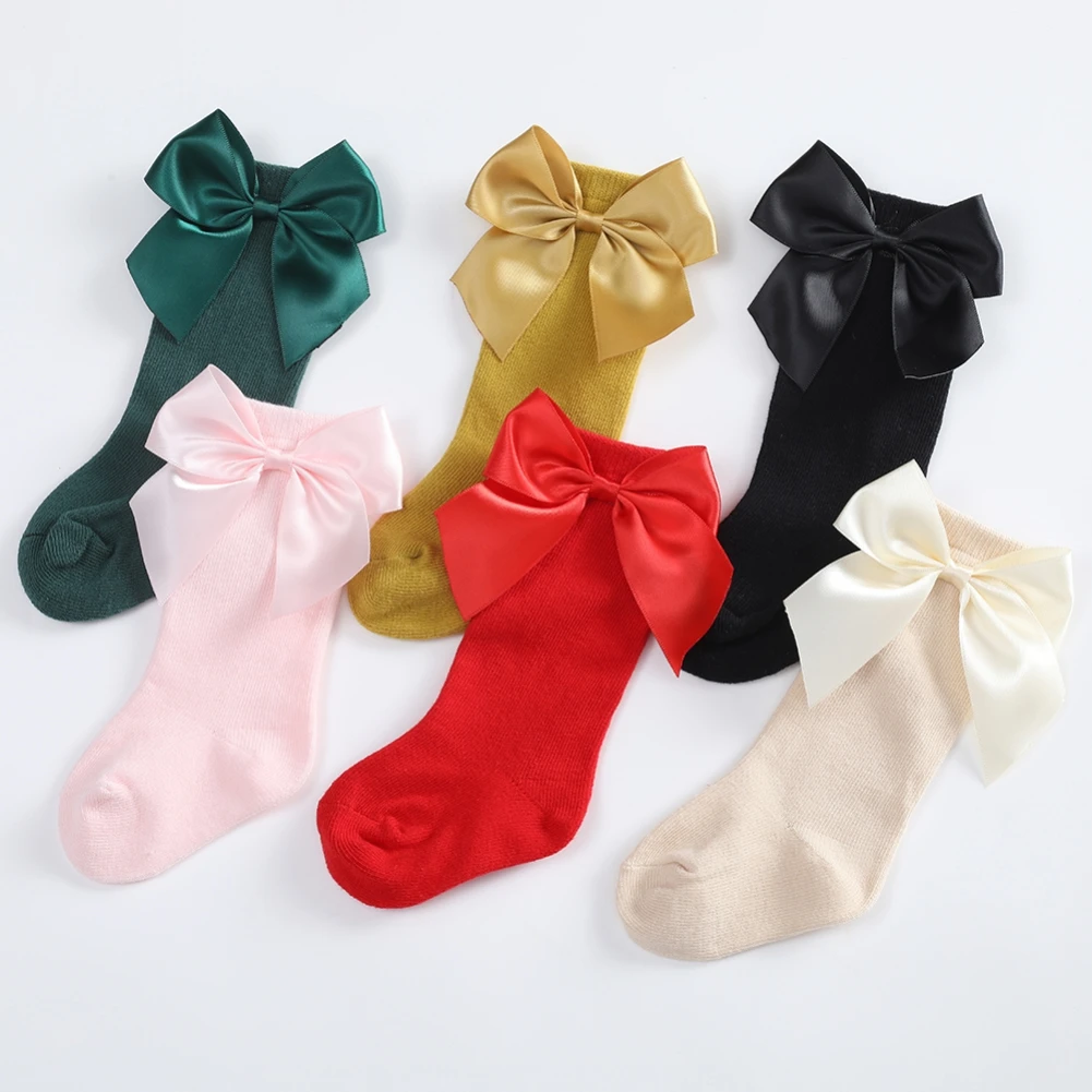 Baby Socks for Girls 0-3Y Solid Bow Decor Princess Style Socks Infant Skin-Friendly Soft Breathable Absorbent Knee High Sock
Baby Socks for Girls 0-3Y Solid Bow Decor Princess Style Socks Infant Skin-Friendly Soft Breathable Absorbent Knee High Sock