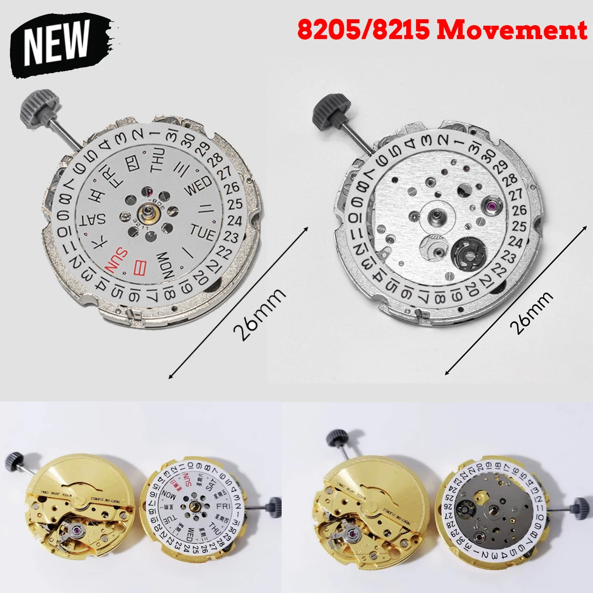 Miyota 8215 8205 Mechanical nh34 nh35 21 Jewels Automatic Movement GMT Date Double Calendar Setting Precision Watch Accessories
Miyota 8215 8205 Mechanical nh34 nh35 21 Jewels Automatic Movement GMT Date Double Calendar Setting Precision Watch Accessories