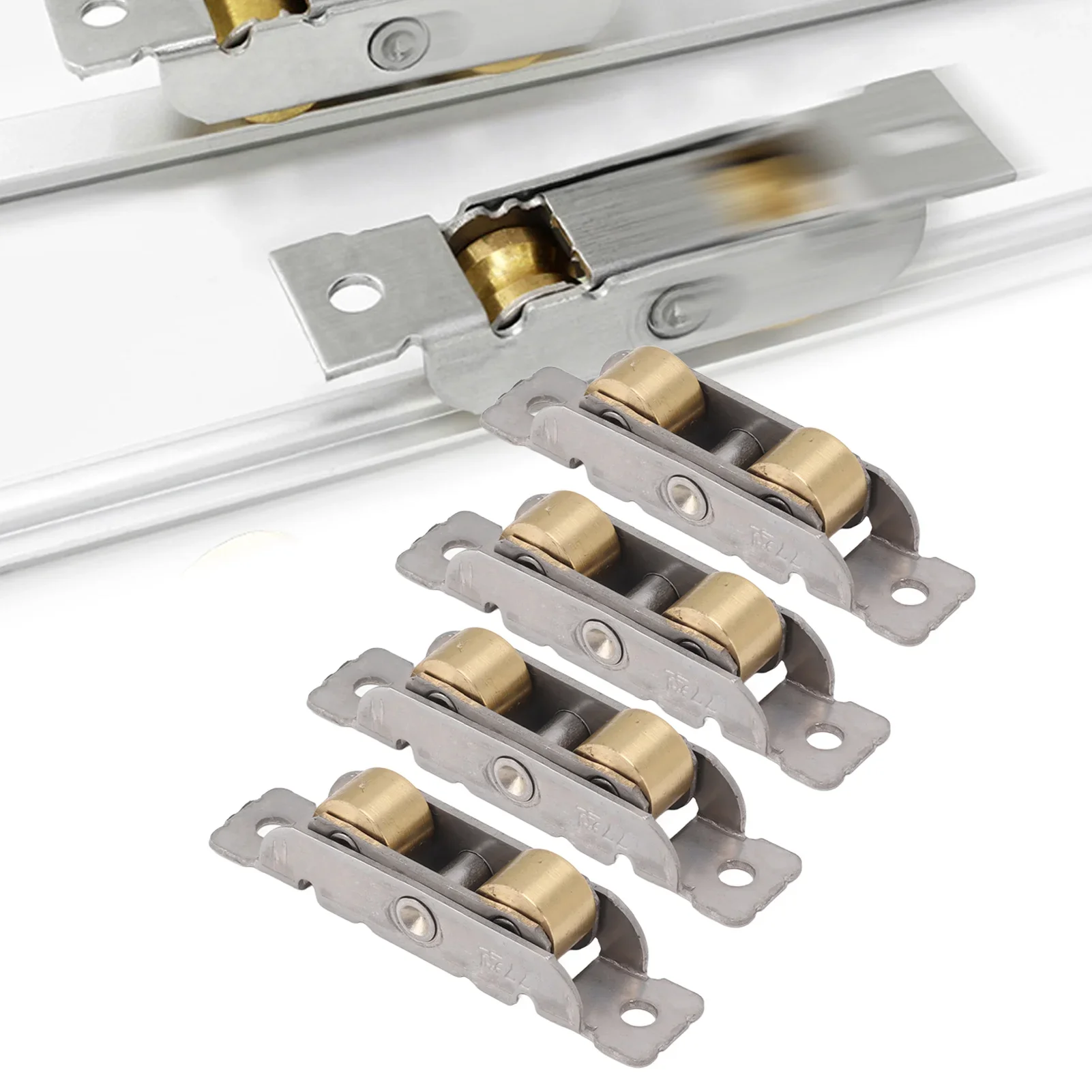 4PCS Sliding Window Roller Patio Door Roller Assembly Stainless Steel Copper 77 Type Bearing Track Roller Sliding Door Wheel
4PCS Sliding Window Roller Patio Door Roller Assembly Stainless Steel Copper 77 Type Bearing Track Roller Sliding Door Wheel