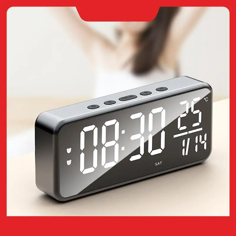 A32HOT-Smart Sound Alarm Clock LED Music Alarm Clock Wall Mounted Desk Clock Student Alarm Clock Temperature
A32HOT-Smart Sound Alarm Clock LED Music Alarm Clock Wall Mounted Desk Clock Student Alarm Clock Temperature