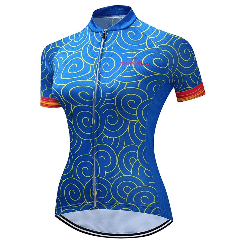 Women Cycling Jersey Summer Short Sleeve Riding Bicycle Cycling Clothing Blue Sport Jerseys Customized/Wholesale Service
Women Cycling Jersey Summer Short Sleeve Riding Bicycle Cycling Clothing Blue Sport Jerseys Customized/Wholesale Service