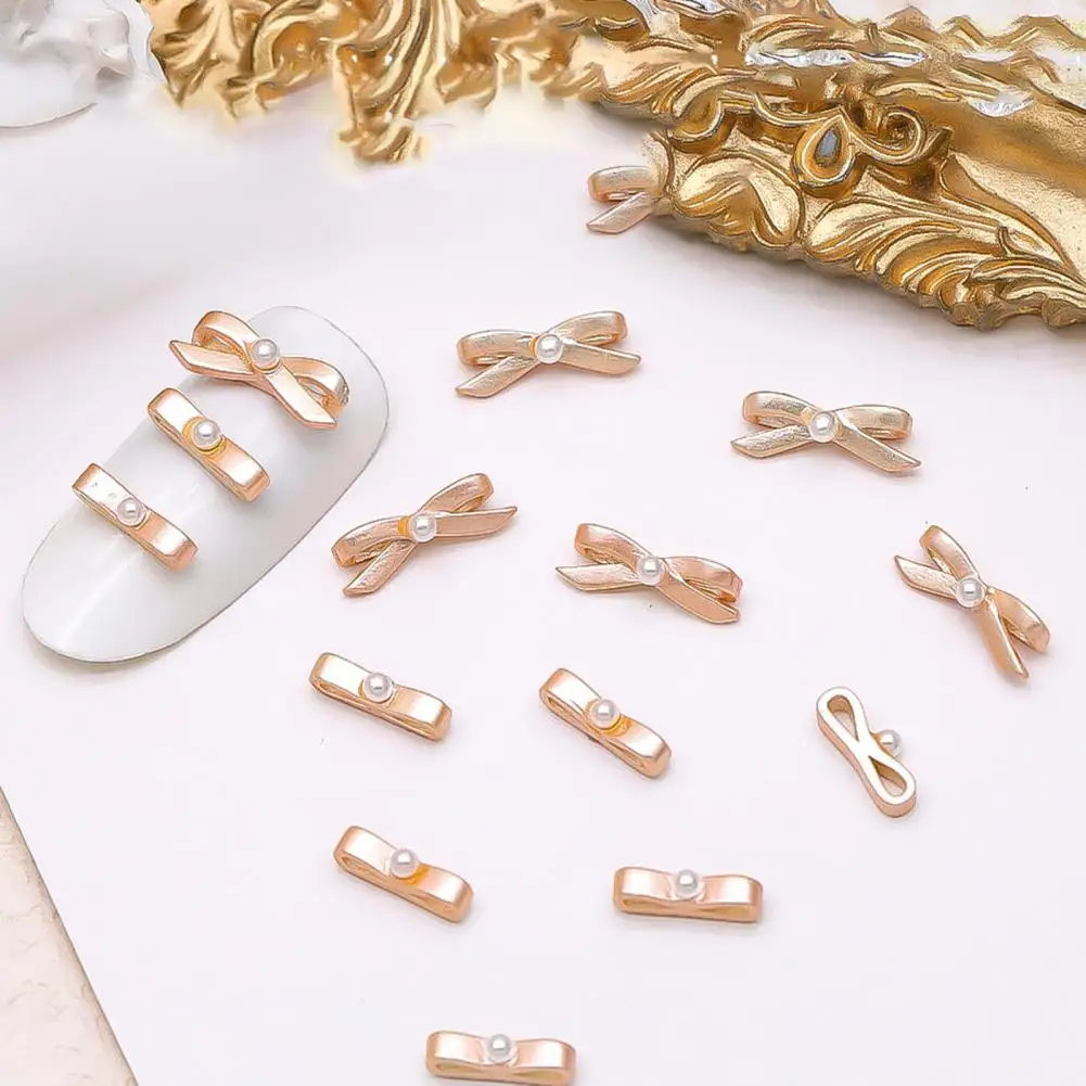 Metal Nail Decorations Charming Bow-shaped Nail Art Accessories 20 Reusable Faux Pearl Decorations for Kawaii Diy Nail Jewelry
Metal Nail Decorations Charming Bow-shaped Nail Art Accessories 20 Reusable Faux Pearl Decorations for Kawaii Diy Nail Jewelry