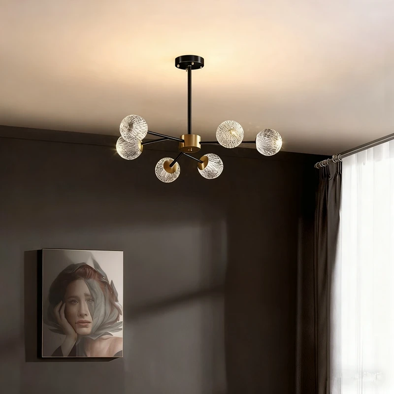 Nordic Style K9 Crystal Glass Chandelier for Living Room Dining Room Indoor Ceiling Lighting Home Decor
Nordic Style K9 Crystal Glass Chandelier for Living Room Dining Room Indoor Ceiling Lighting Home Decor