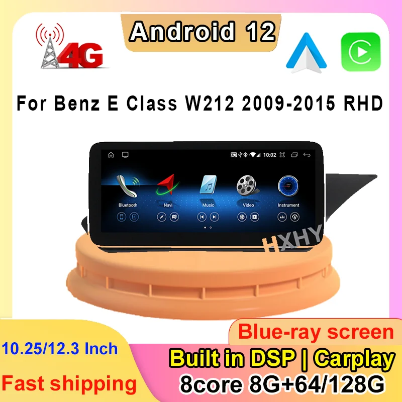 12,3 дюймовый Android 13 8Core 8 + 128G навигация автомобильный видеоплеер Bluetooth для Mercedes Benz E Class W212 2009-2015 RHD
12,3 дюймовый Android 13 8Core 8 + 128G навигация автомобильный видеоплеер Bluetooth для Mercedes Benz E Class W212 2009-2015 RHD
