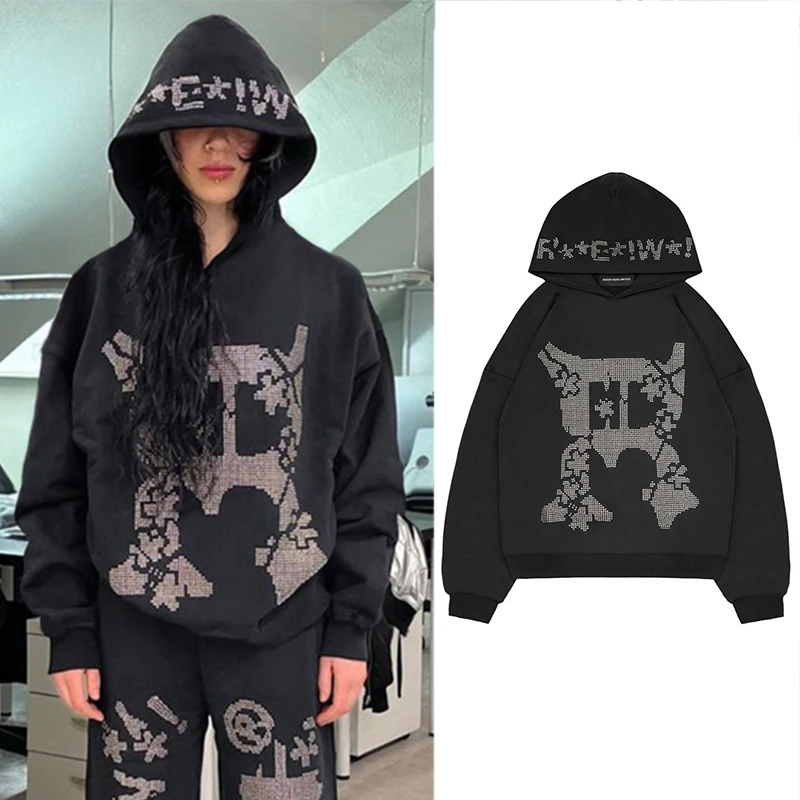Autumn Women Pullover Hoodies Long Sleeve Y2k Gothic Punk Harajuku Black Sweatshirts Interesting Pattern Grunge Print Streetwear
Autumn Women Pullover Hoodies Long Sleeve Y2k Gothic Punk Harajuku Black Sweatshirts Interesting Pattern Grunge Print Streetwear