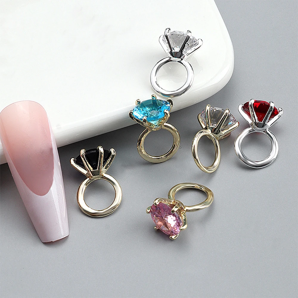 5Pcs Diamond Metal Ring Nail Art Charm 3D Gold Silver Sparkle Crystal Luxury Ring Nail Ornament DIY Exquisite Nail Accessories
5Pcs Diamond Metal Ring Nail Art Charm 3D Gold Silver Sparkle Crystal Luxury Ring Nail Ornament DIY Exquisite Nail Accessories