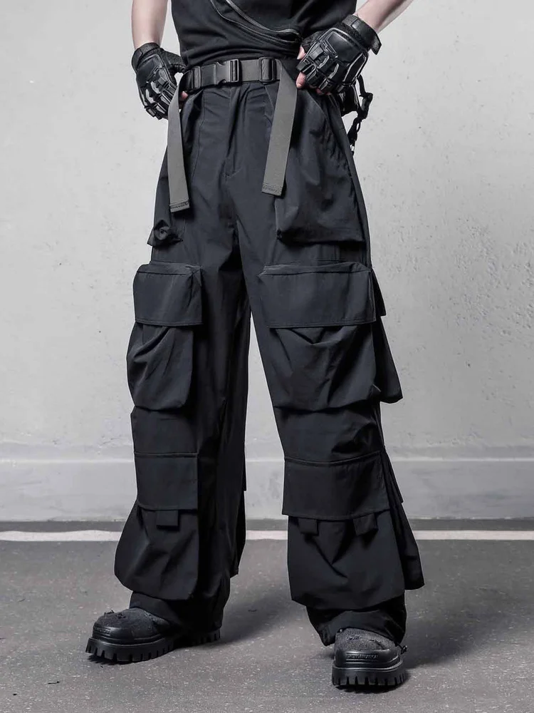 High Street Techwear Style Punk Three-Dimensional Large Pocket Overalls Summer Thin Dark Straight Wide-Leg Pants
High Street Techwear Style Punk Three-Dimensional Large Pocket Overalls Summer Thin Dark Straight Wide-Leg Pants