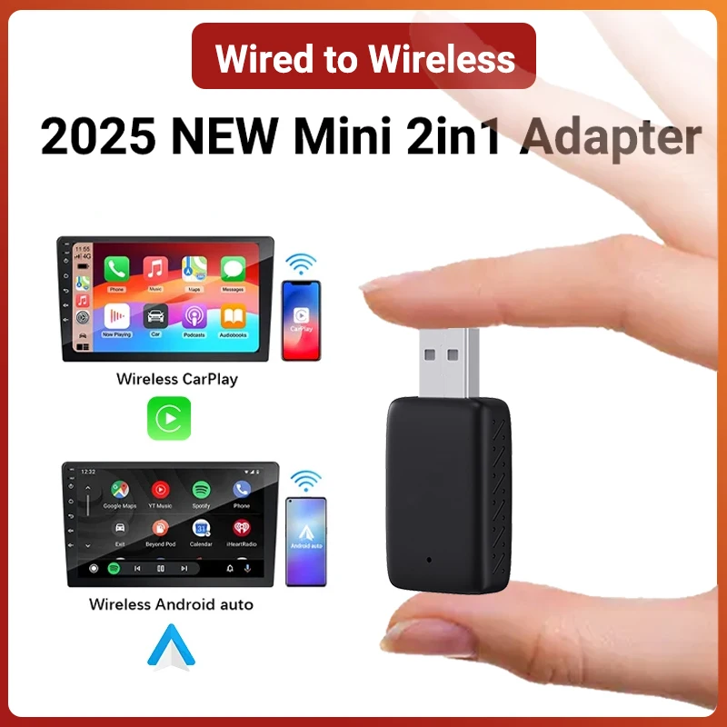 XUDA 2026 Новый беспроводной смарт-бокс 2-в-1 для CarPlay и Android Auto с Wi-Fi и Bluetooth, автоматическое подключение для Toyota, Volvo, Benz, MG, Kia, MAZDA, FORD
XUDA 2026 Новый беспроводной смарт-бокс 2-в-1 для CarPlay и Android Auto с Wi-Fi и Bluetooth, автоматическое подключение для Toyota, Volvo, Benz, MG, Kia, MAZDA, FORD