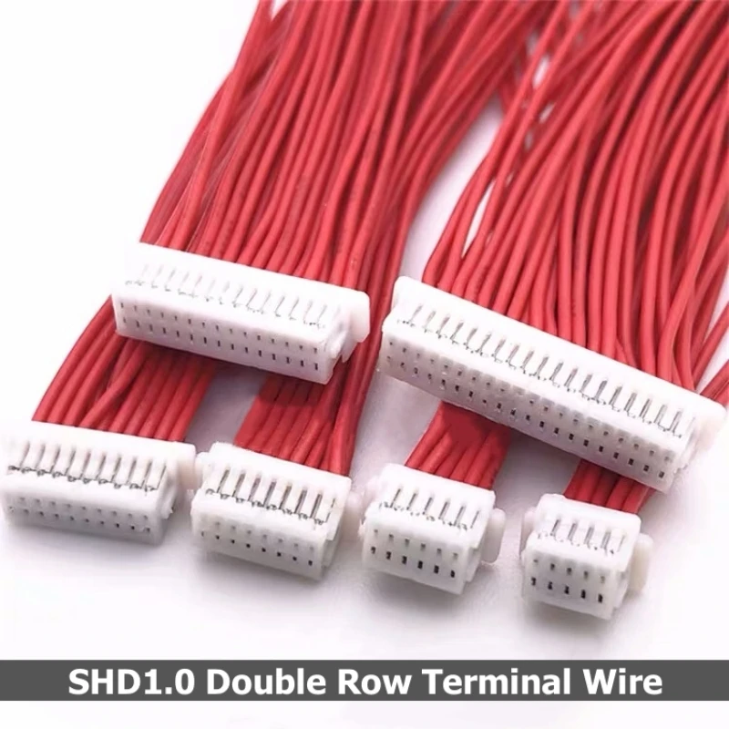 5pcs/lot SH1.0mm Double Row Terminal Wire SHD1.0 Singal / Double head 2*5/6/8/10/15/20P 40P Electronic connection cable
5pcs/lot SH1.0mm Double Row Terminal Wire SHD1.0 Singal / Double head 2*5/6/8/10/15/20P 40P Electronic connection cable