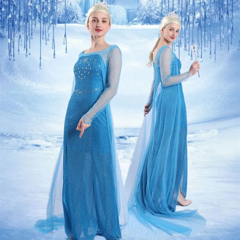 Elsa Princess Dress Halloween Cosplay Adult Queen Sexy Dance Gown Ice And Snow Festival Costume Women's Traditional Ethnic Wear
Elsa Princess Dress Halloween Cosplay Adult Queen Sexy Dance Gown Ice And Snow Festival Costume Women's Traditional Ethnic Wear