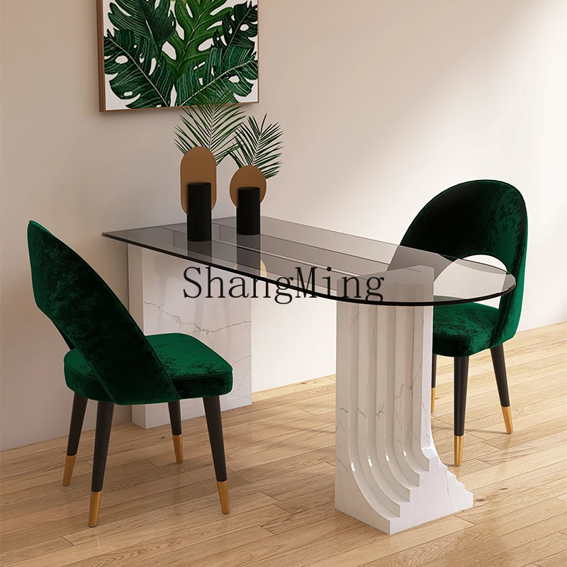 FG minimalist island table integrated tempered glass villa Internet celebrity restaurant table
FG minimalist island table integrated tempered glass villa Internet celebrity restaurant table