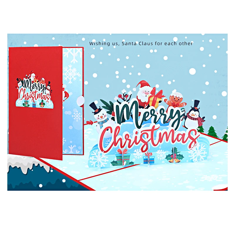 3D Pop Up Christmas Card with Envelope, Message Card, Holiday, Santa, Snowman, Penguin, Gingerbread Man, Greeting X'mas Gift
3D Pop Up Christmas Card with Envelope, Message Card, Holiday, Santa, Snowman, Penguin, Gingerbread Man, Greeting X'mas Gift