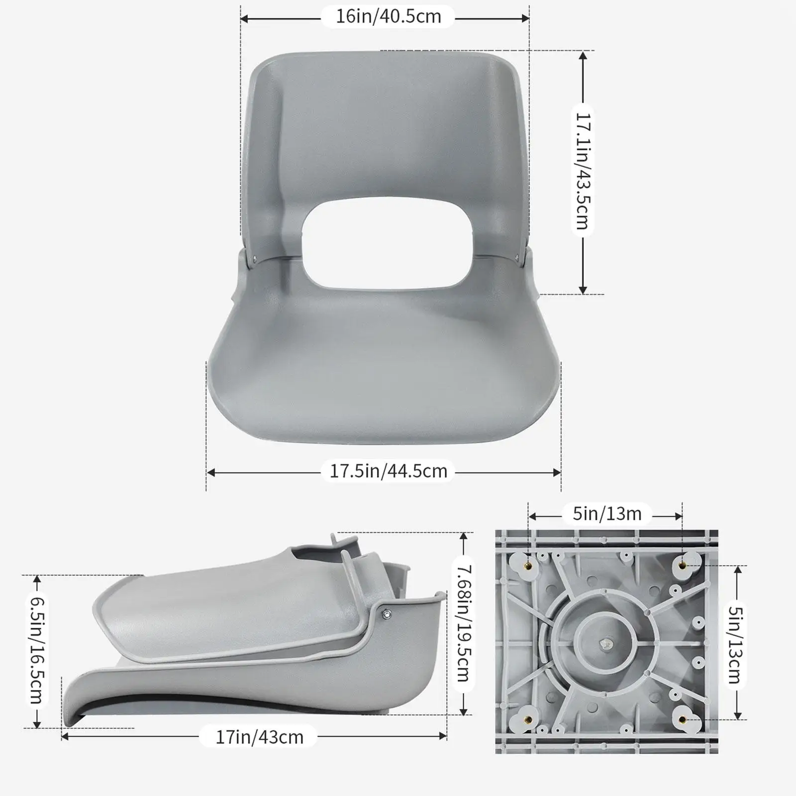 Boat Seat Foldable High Back Chair PP Material Easy Install Waterproof Suitable for Fishing Boating Kayaking Canoeing Cabin
Boat Seat Foldable High Back Chair PP Material Easy Install Waterproof Suitable for Fishing Boating Kayaking Canoeing Cabin