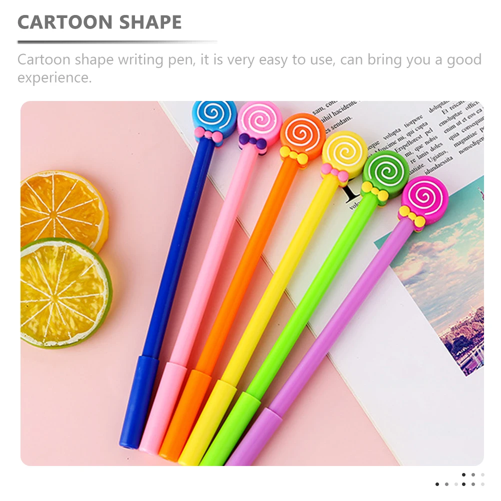10 Pcs Lollipop Pens Cartoon Shape Writing Pens 0 5mm Black Plastic Mixed Colors Office Supplies Students Gel Pen
10 Pcs Lollipop Pens Cartoon Shape Writing Pens 0 5mm Black Plastic Mixed Colors Office Supplies Students Gel Pen