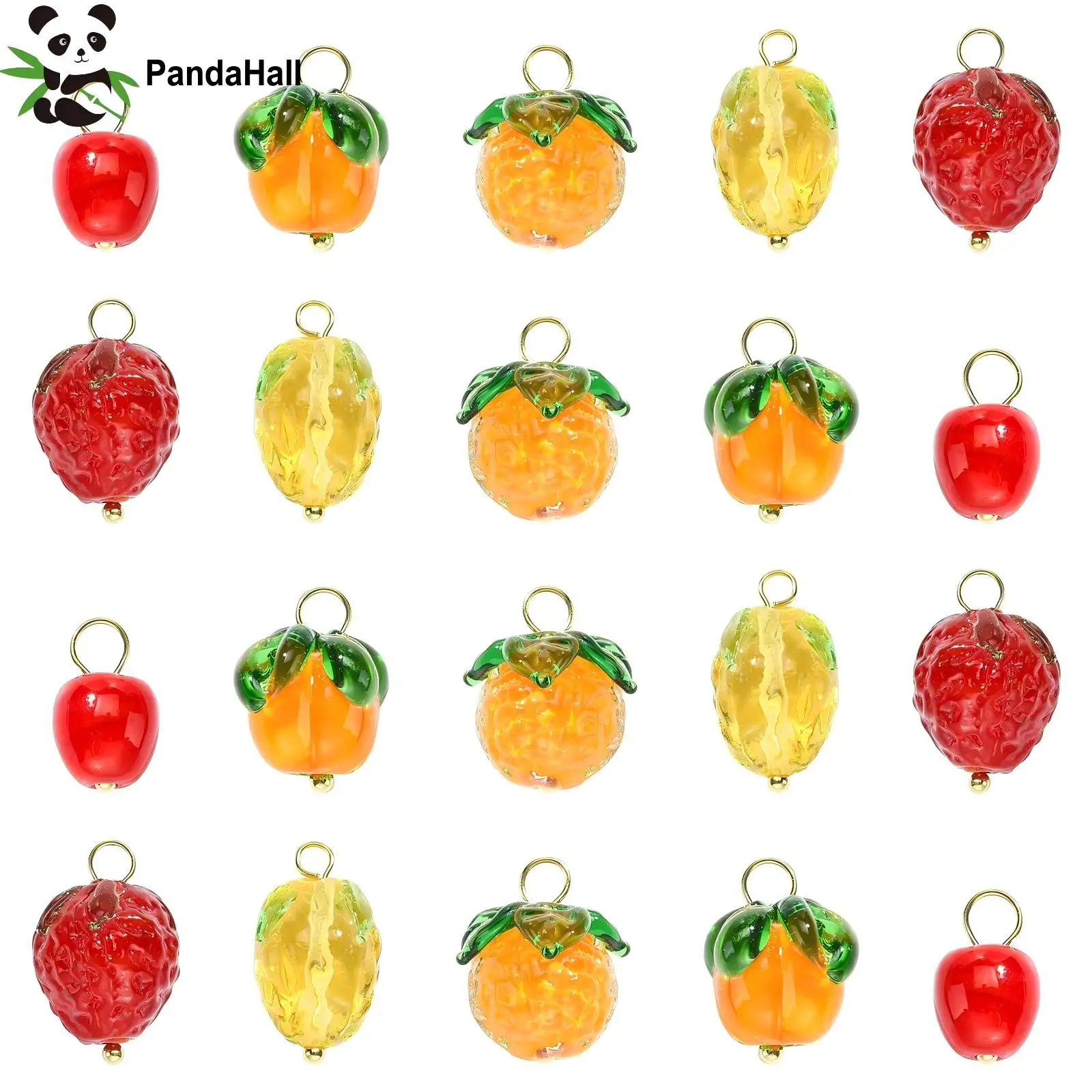 PandaHall 20Pcs 5 Styles Fruit Lampwork Glass Pendants 3D Fruit Beads with Findings Glass Food Charms for DIY Jewelry Making
PandaHall 20Pcs 5 Styles Fruit Lampwork Glass Pendants 3D Fruit Beads with Findings Glass Food Charms for DIY Jewelry Making