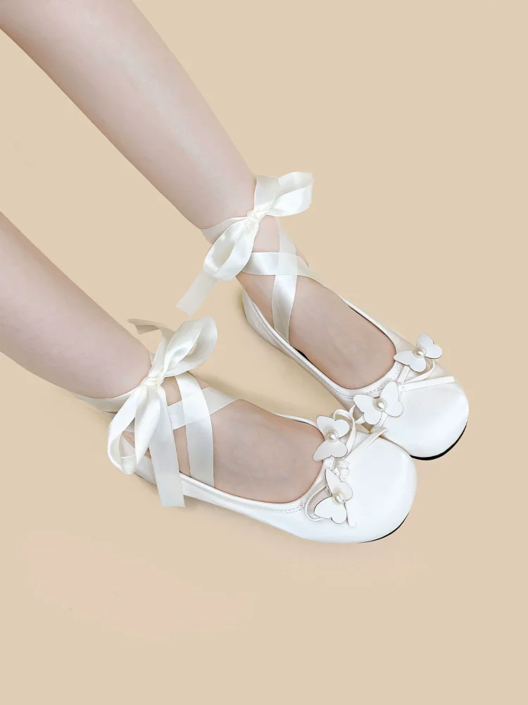 Белые кожаные туфли во французском стиле в стиле Лолиты для девочек, женские туфли в балетном стиле, мягкие туфли на плоской подошве с неглубоким носком, мягкие туфли Loli
Белые кожаные туфли во французском стиле в стиле Лолиты для девочек, женские туфли в балетном стиле, мягкие туфли на плоской подошве с неглубоким носком, мягкие туфли Loli