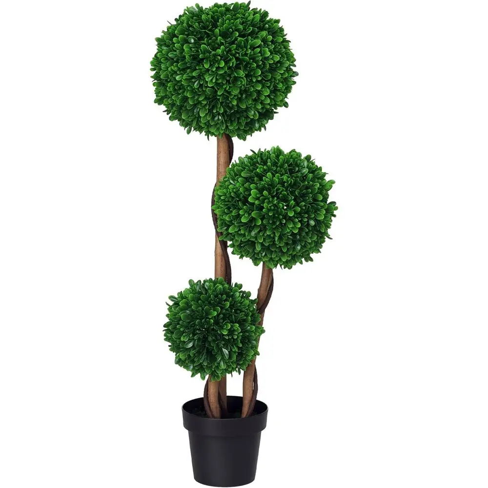 3.5ft Tall Artificial 3-Ball Boxwood Topiary Tree with Pot, Suitable for Indoor or Outdoor, Ideal for Home or Office Living Room
3.5ft Tall Artificial 3-Ball Boxwood Topiary Tree with Pot, Suitable for Indoor or Outdoor, Ideal for Home or Office Living Room