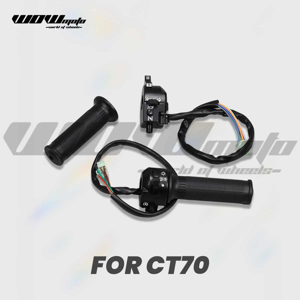 Комплект ручек переключателя на руле, комплект жгутов проводов для рукоятки мотоцикла DAX CT70, комплект деталей, переключатель управления ручкой, черный для CT70
Комплект ручек переключателя на руле, комплект жгутов проводов для рукоятки мотоцикла DAX CT70, комплект деталей, переключатель управления ручкой, черный для CT70