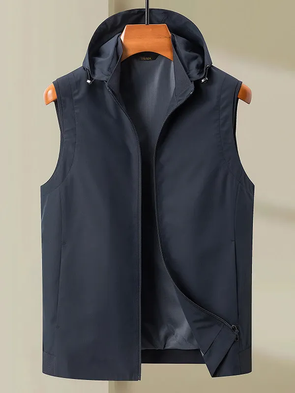 Мужская повседневная жилетка с капюшоном, новая, быстросохнущая, дышащая, модная верхняя одежда для весны и лета из полиэфирного волокна
Мужская повседневная жилетка с капюшоном, новая, быстросохнущая, дышащая, модная верхняя одежда для весны и лета из полиэфирного волокна