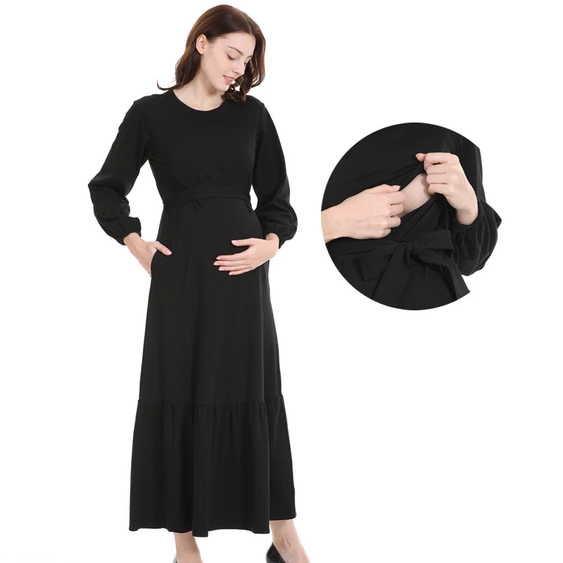 Big Size Solid Maternity Dress Breastfeeding Dresses Nursing Clothes Casual Spring Autumn Pleated Long Dress For Pregnant Women
Big Size Solid Maternity Dress Breastfeeding Dresses Nursing Clothes Casual Spring Autumn Pleated Long Dress For Pregnant Women