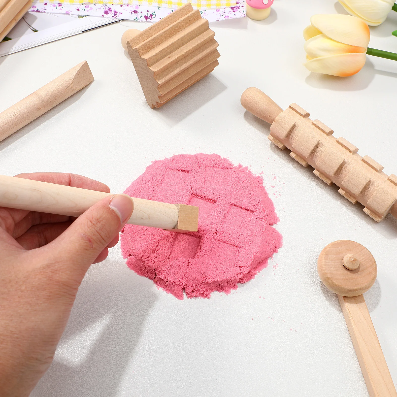 Roller Plasticine Tools Clay Carving Molding Seal DIY Pottery Sculpture Wooden Child
Roller Plasticine Tools Clay Carving Molding Seal DIY Pottery Sculpture Wooden Child