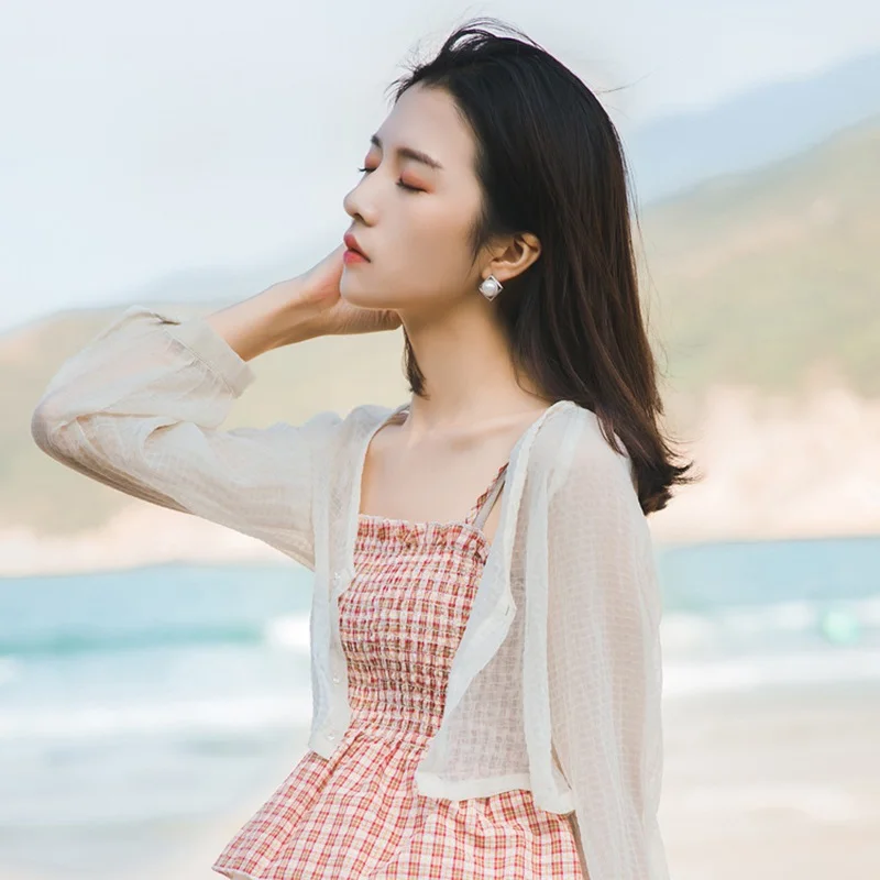 Women's Thin Cardigan Sun Protection Clothes Summer Short Sleeve Long Dress Outerwear Shawl Fairy Style Polyester Fabric
Women's Thin Cardigan Sun Protection Clothes Summer Short Sleeve Long Dress Outerwear Shawl Fairy Style Polyester Fabric