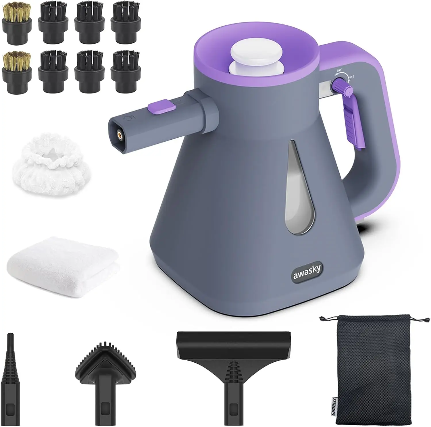 Steam Cleaner 10s Fast Heating, Lockable Trigger, Large Tank, Refill Anytime, 14-Piece Kit, Portable Handheld for Kitchen
Steam Cleaner 10s Fast Heating, Lockable Trigger, Large Tank, Refill Anytime, 14-Piece Kit, Portable Handheld for Kitchen