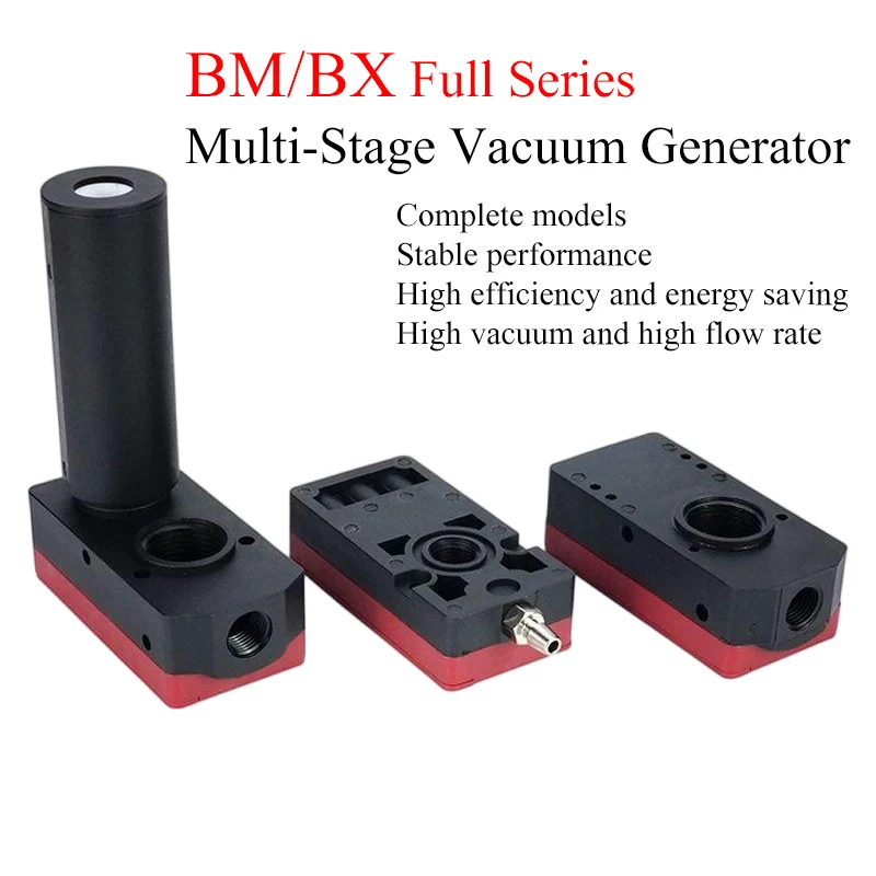 BM Multis Stage BM05/10/20/30-A Vacuum Generator Pump BX30-C Negative Pressure Ejector Flow Pneumatic Large Suction PBM
BM Multis Stage BM05/10/20/30-A Vacuum Generator Pump BX30-C Negative Pressure Ejector Flow Pneumatic Large Suction PBM