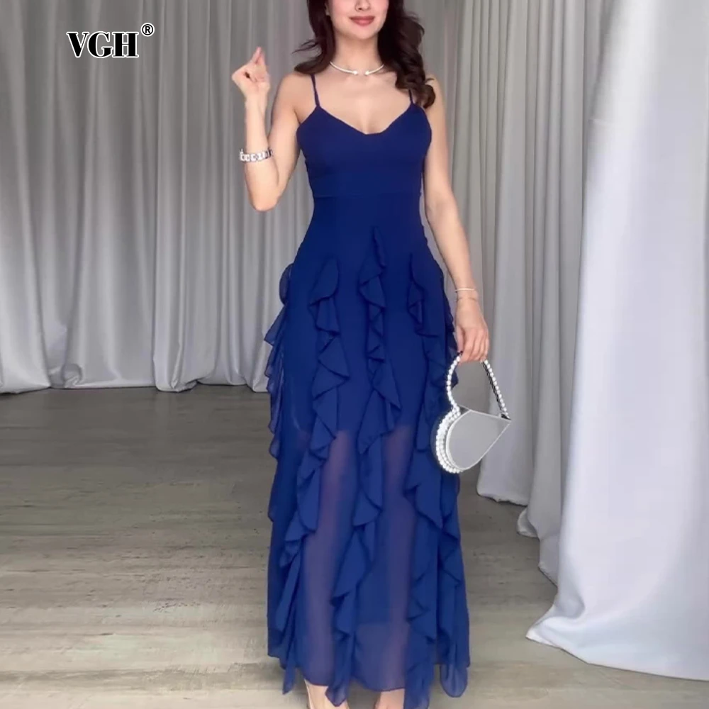 VGH сексуальное длинное платье с оборками для женщин, v-образным вырезом, без рукавов, с высокой талией, утягивающее вечернее платье с открытой спиной, женская одежда 2025 г.
VGH сексуальное длинное платье с оборками для женщин, v-образным вырезом, без рукавов, с высокой талией, утягивающее вечернее платье с открытой спиной, женская одежда 2025 г.