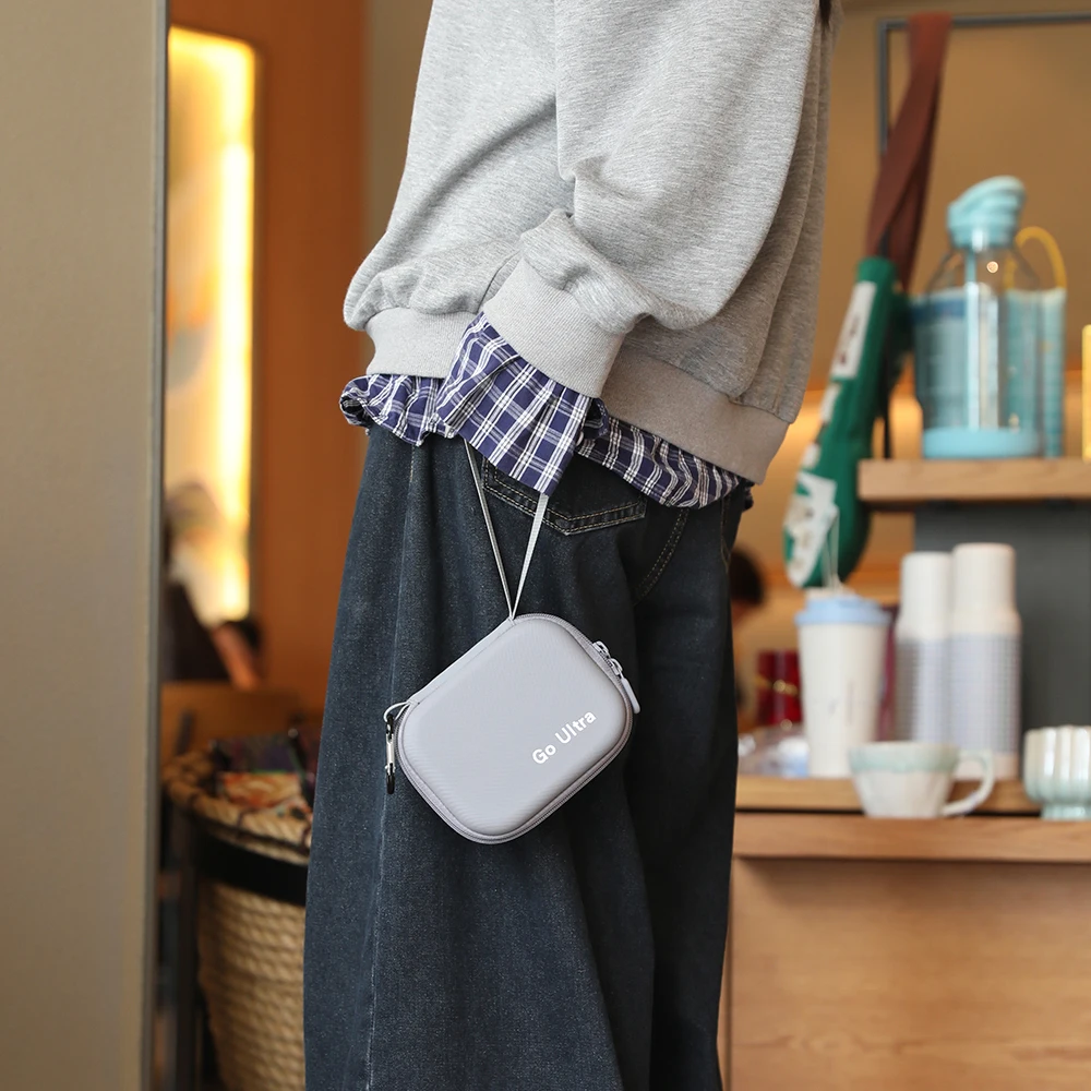 Hard Carrying Case for Insta360 GO Ultra Storage Bag Organizer Bag with Hook Gray Black
Hard Carrying Case for Insta360 GO Ultra Storage Bag Organizer Bag with Hook Gray Black