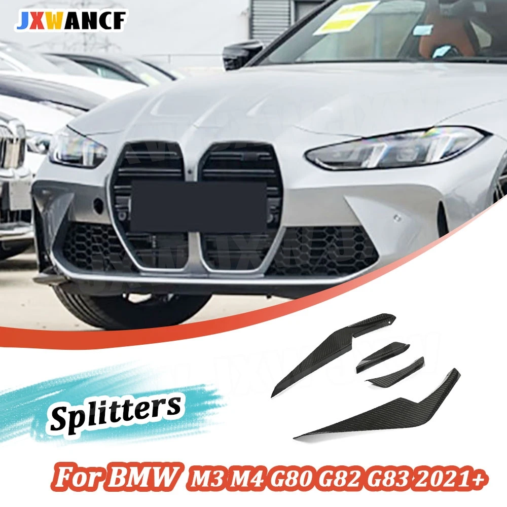 JXWANCF Dry Carbon Fiber Side Fin Flaps Front Bumper Splitter Canards For BMW M3 M4 G80 G82 2021+ Car Trim Sticker FRP K Style
JXWANCF Dry Carbon Fiber Side Fin Flaps Front Bumper Splitter Canards For BMW M3 M4 G80 G82 2021+ Car Trim Sticker FRP K Style