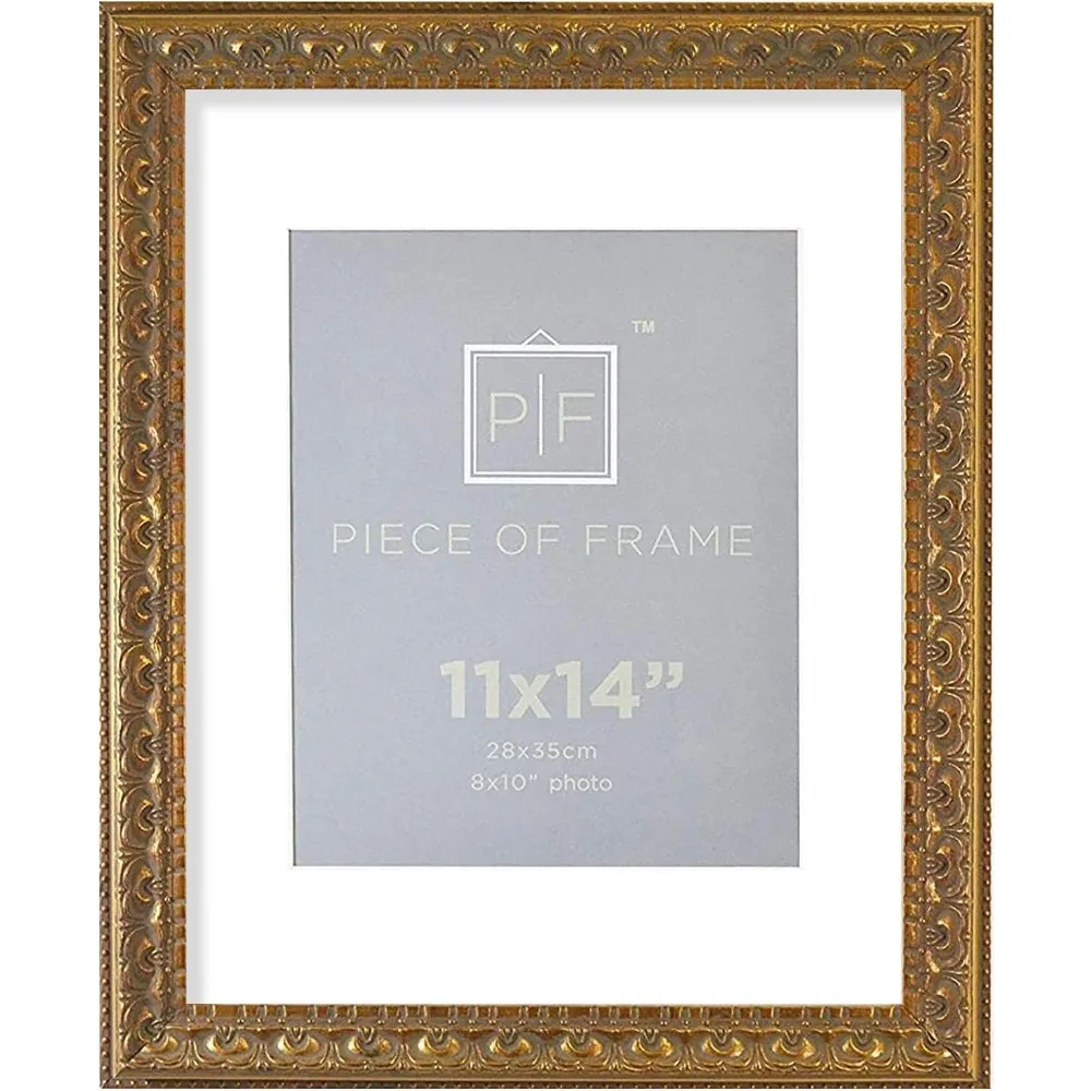 Ornate Bronze Finish Frame for 8x10 Photo with White Mat and Real Glass
Ornate Bronze Finish Frame for 8x10 Photo with White Mat and Real Glass