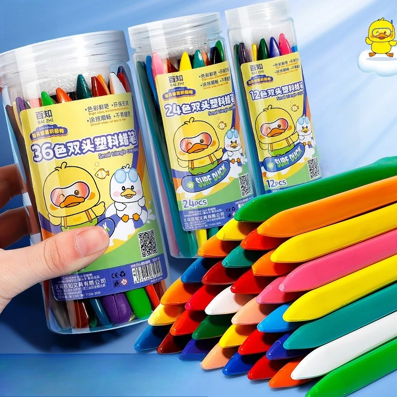 Triangle Crayons 36 Colors No Dirty Hands Double Head Plastic 24 Colors Oil Pastels Color Stick Art Beginner Pen School Supplies
Triangle Crayons 36 Colors No Dirty Hands Double Head Plastic 24 Colors Oil Pastels Color Stick Art Beginner Pen School Supplies