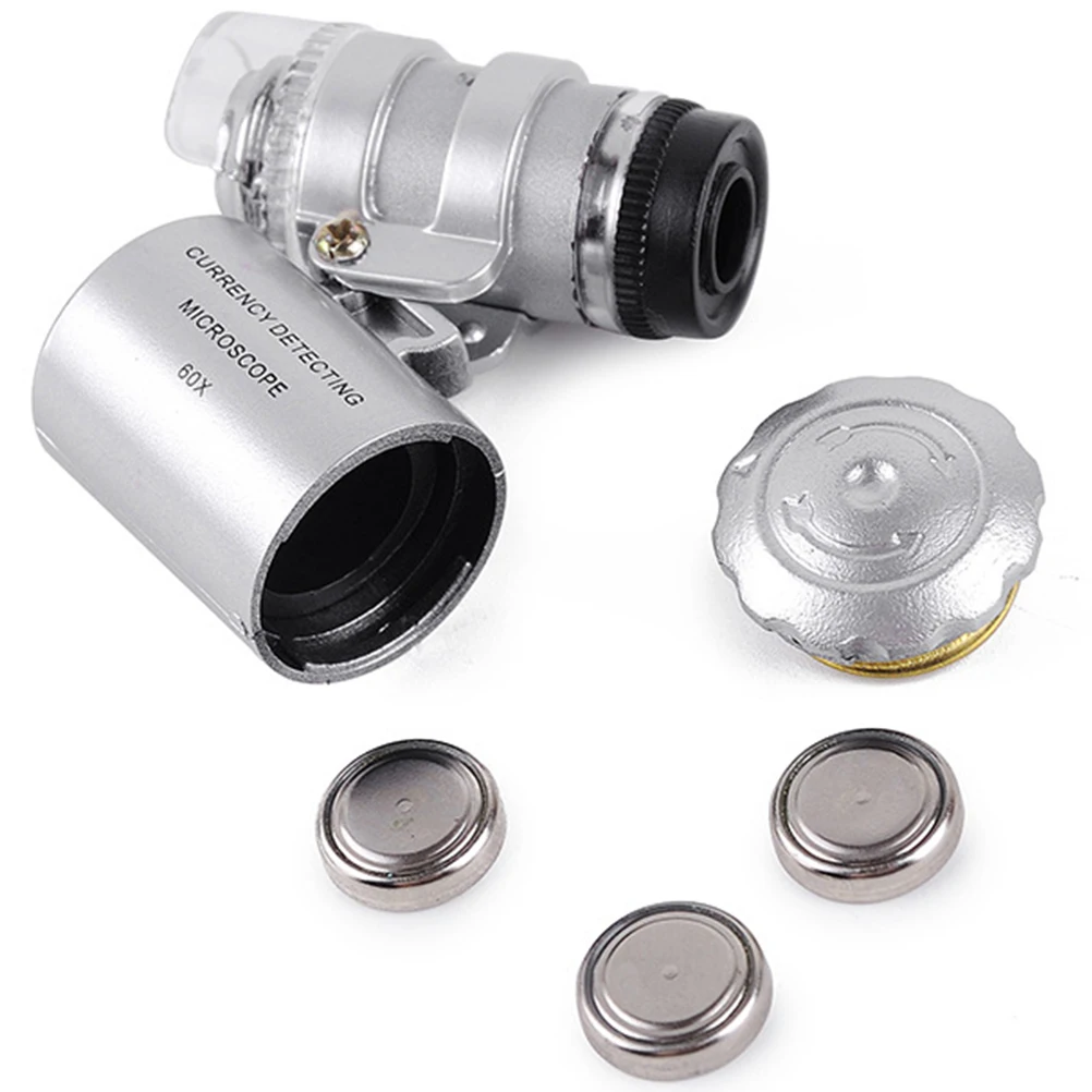 60X Magnifying Glass Mini Microscope ABS Acrylic Lens Jewelry Loupe Lighted Handheld Currency Detecting
60X Magnifying Glass Mini Microscope ABS Acrylic Lens Jewelry Loupe Lighted Handheld Currency Detecting