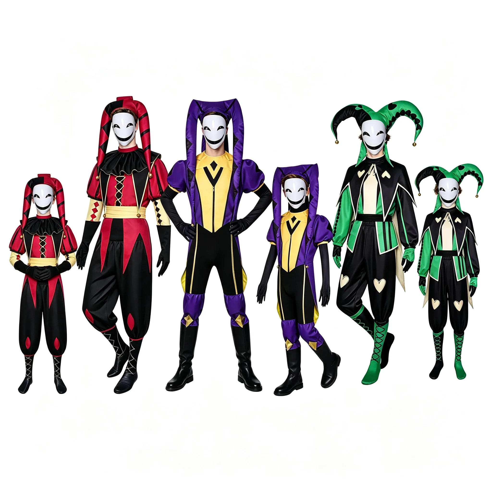 Hot The Freak Circus Pierrot Jester Harlequin Cosplay Costume Adult Clown Top Pant Wigs Joker Uniform Halloween Costume Carnival
Hot The Freak Circus Pierrot Jester Harlequin Cosplay Costume Adult Clown Top Pant Wigs Joker Uniform Halloween Costume Carnival
