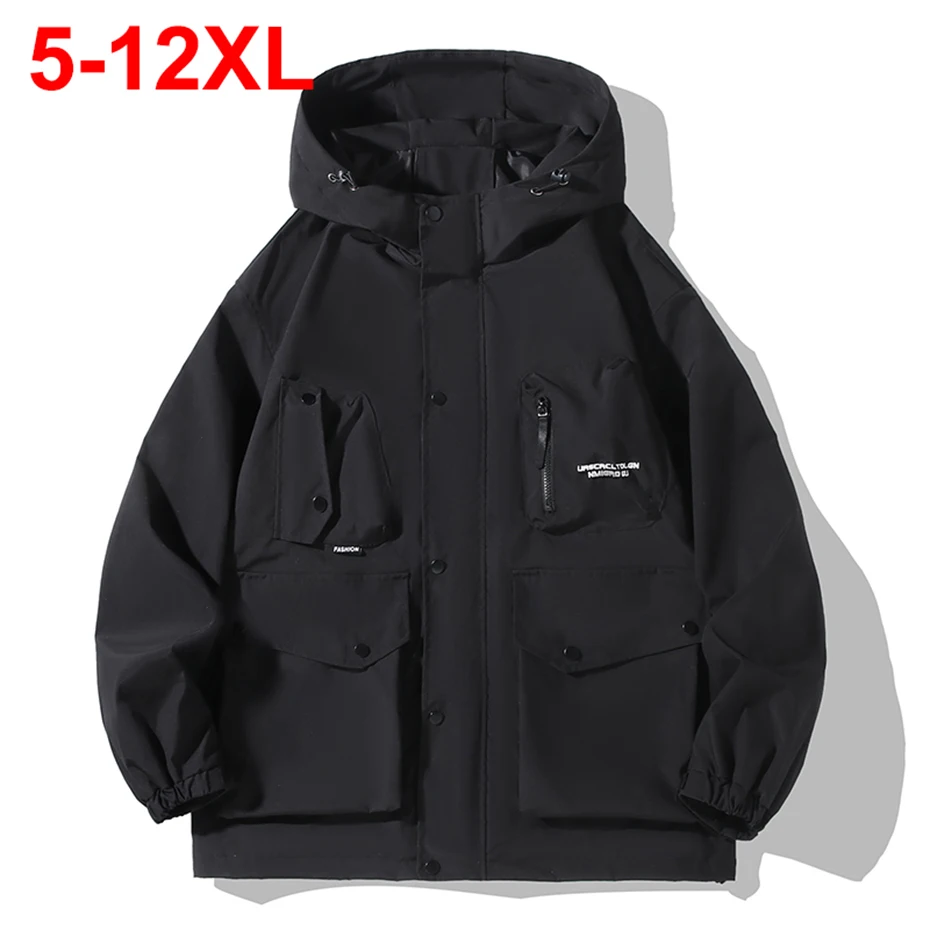 12XL Plus Size Men's Jackets Hooded Windbreaker Multi Pocket Loose Spring Autumn Waterproof Windproof Jackets Big Size 11XL 10XL
12XL Plus Size Men's Jackets Hooded Windbreaker Multi Pocket Loose Spring Autumn Waterproof Windproof Jackets Big Size 11XL 10XL