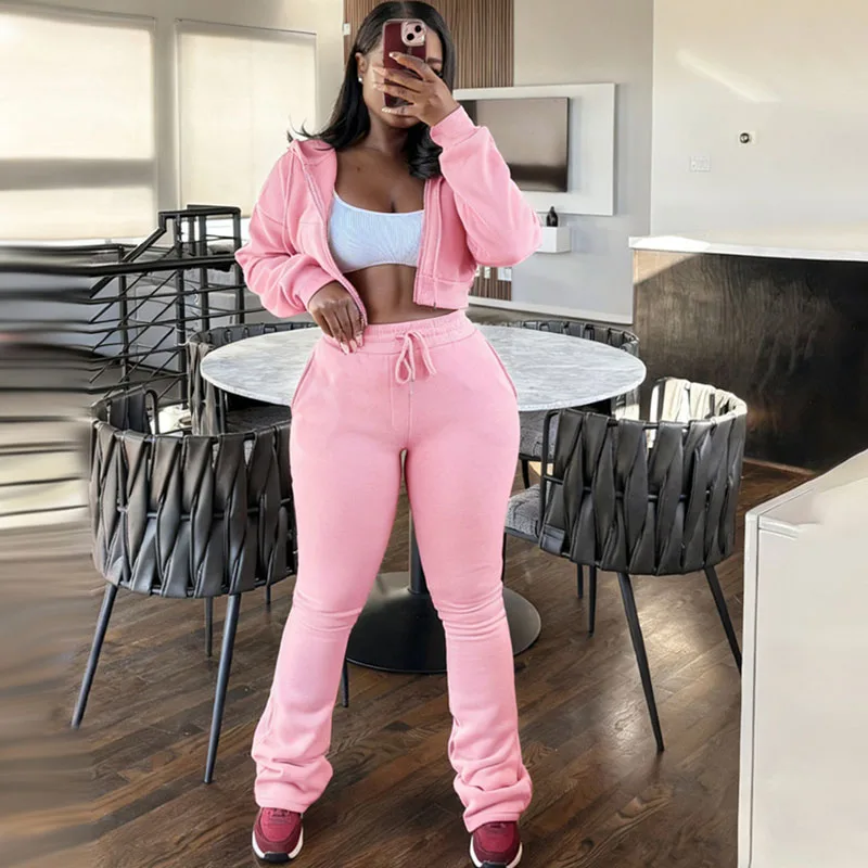 Doyerl Solid Casual Two Piece Set Women Tracksuit Sporty Running Long Sleeve Zip Hooded Jacket Top and Sweatpants Matching Sets
Doyerl Solid Casual Two Piece Set Women Tracksuit Sporty Running Long Sleeve Zip Hooded Jacket Top and Sweatpants Matching Sets